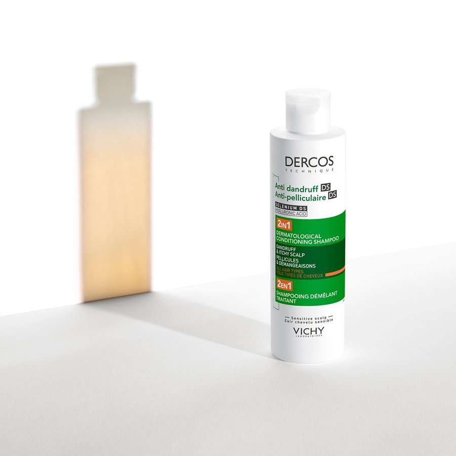 DERCOS SHAMPOOING 2EN1 ANTI-PELLICULAIRE DS ET DÉMÊLANT